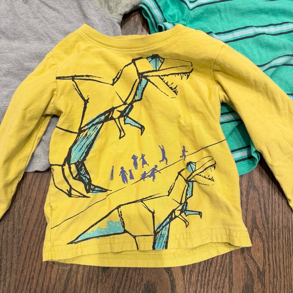 Tea Collection Cat & Jack Toddler Boy 2T Shirt Bundle Lot Spring Cotton TRex‎ - Picture 2 of 8